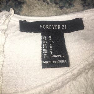 Forever 21 Sweaters - White cropped sweater long sleeve too Forever 21 Sweaters - White cropped sweater long sleeve too